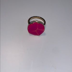 Pink and gold ring